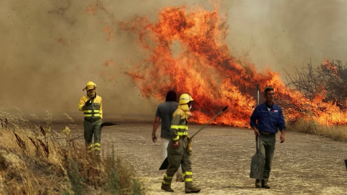 Wildfires scorch Greece as heatwave grips parts of Europe 
