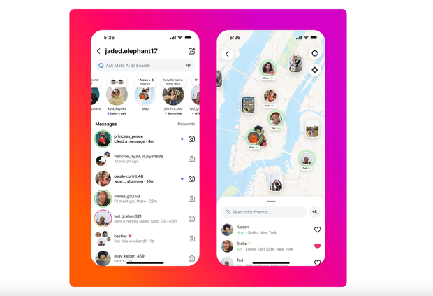 Instagram map feature