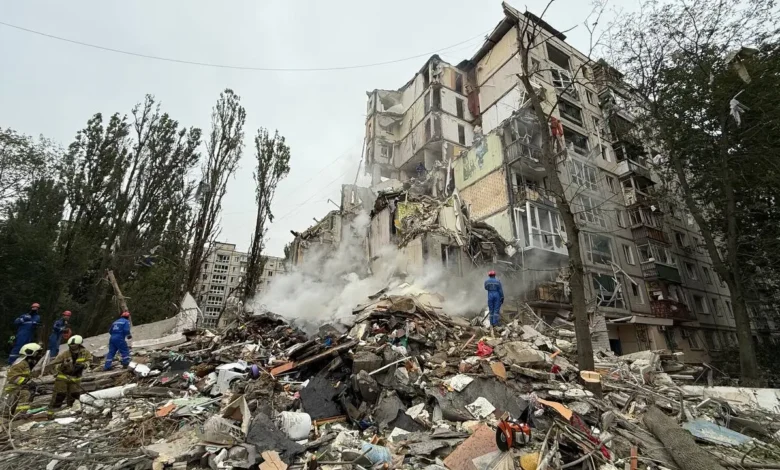 Zelensky calls for sanctions after Russia strikes kill 33 in Kyiv
